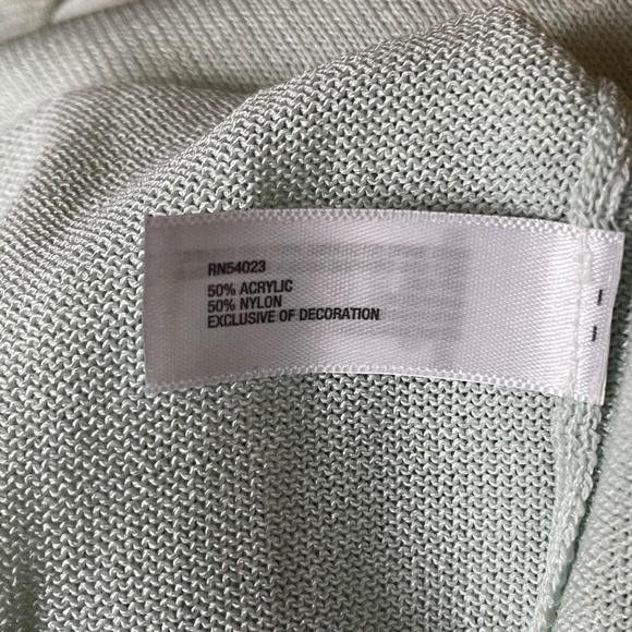 Gap Womens Knit Top XL L with sequin Mint Green - Picture 5 of 5